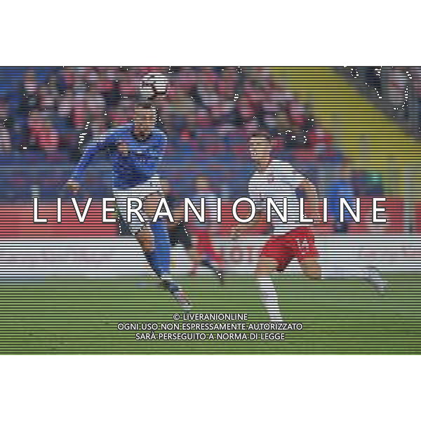 2018.10.14 Chorzow Pilka nozna UEFA Liga Narodow Polska - Wlochy N/z Federico Bernardeschi, Arkadiusz Reca Foto Rafal Rusek / PressFocus 2018.10.14 Chorzow Football UEFA Nations League Poland - Italy Federico Bernardeschi, Arkadiusz Reca Credit: Rafal Rusek / PressFocus / NEWSPIX.PL --- Newspix.pl / AGENZIA ALDO LIVERANI SAS - ITALY ONLY EDITORIAL USE ONLY - Polonia - Italia UEFA Nations League 14.10.2018