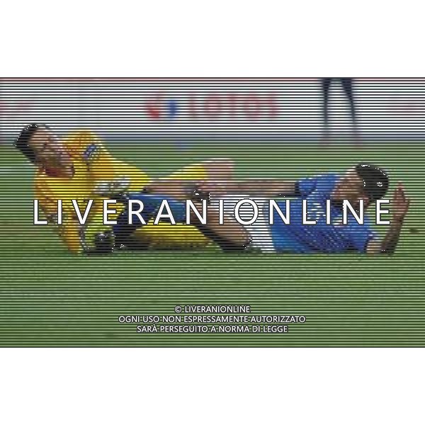 2018.10.14 Chorzow Pilka nozna UEFA Liga Narodow Polska - Wlochy N/z Wojciech Szczesny of Poland, Christiano Biraghi Foto Rafal Rusek / PressFocus 2018.10.14 Chorzow Football UEFA Nations League Poland - Italy Wojciech Szczesny of Poland, Christiano Biraghi Credit: Rafal Rusek / PressFocus / NEWSPIX.PL --- Newspix.pl / AGENZIA ALDO LIVERANI SAS - ITALY ONLY EDITORIAL USE ONLY - Polonia - Italia UEFA Nations League 14.10.2018