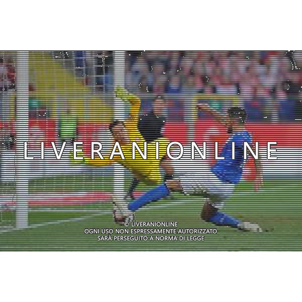 2018.10.14 Chorzow Pilka nozna UEFA Liga Narodow Polska - Wlochy N/z Christiano Biraghi celebrates scoring a goal, bramka, radosc Foto Rafal Rusek / PressFocus 2018.10.14 Chorzow Football UEFA Nations League Poland - Italy Christiano Biraghi celebrates scoring a goal, bramka, radosc - IL GOL DI CRISTIANO BIRAGHI Credit: Rafal Rusek / PressFocus / NEWSPIX.PL --- Newspix.pl / AGENZIA ALDO LIVERANI SAS - ITALY ONLY EDITORIAL USE ONLY - Polonia - Italia UEFA Nations League 14.10.2018