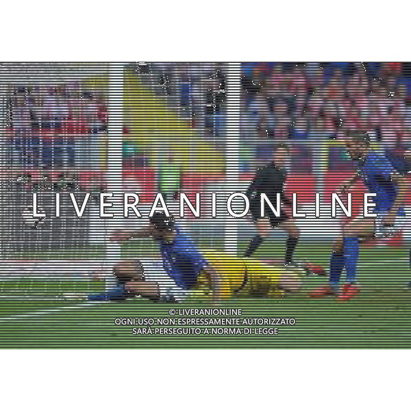 2018.10.14 Chorzow Pilka nozna UEFA Liga Narodow Polska - Wlochy N/z Christiano Biraghi celebrates scoring a goal, bramka, radosc Foto Rafal Rusek / PressFocus 2018.10.14 Chorzow Football UEFA Nations League Poland - Italy Christiano Biraghi celebrates scoring a goal, bramka, radosc - IL GOL DI CRISTIANO BIRAGHI Credit: Rafal Rusek / PressFocus / NEWSPIX.PL --- Newspix.pl / AGENZIA ALDO LIVERANI SAS - ITALY ONLY EDITORIAL USE ONLY - Polonia - Italia UEFA Nations League 14.10.2018