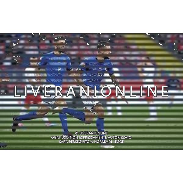 2018.10.14 Chorzow Pilka nozna UEFA Liga Narodow Polska - Wlochy N/z Christiano Biraghi celebrates scoring a goal, bramka, radosc Foto Rafal Rusek / PressFocus 2018.10.14 Chorzow Football UEFA Nations League Poland - Italy Christiano Biraghi celebrates scoring a goal, bramka, radosc - ESULTANZA DOPO IL GOL DI CRISTIANO BIRAGHI Credit: Rafal Rusek / PressFocus / NEWSPIX.PL --- Newspix.pl / AGENZIA ALDO LIVERANI SAS - ITALY ONLY EDITORIAL USE ONLY - Polonia - Italia UEFA Nations League 14.10.2018