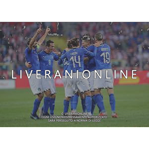 2018.10.14 Chorzow Pilka nozna UEFA Liga Narodow Polska - Wlochy N/z Christiano Biraghi celebrates scoring a goal, bramka, radosc Foto Rafal Rusek / PressFocus 2018.10.14 Chorzow Football UEFA Nations League Poland - Italy Christiano Biraghi celebrates scoring a goal, bramka, radosc - ESULTANZA DOPO IL GOL DI CRISTIANO BIRAGHI Credit: Rafal Rusek / PressFocus / NEWSPIX.PL --- Newspix.pl / AGENZIA ALDO LIVERANI SAS - ITALY ONLY EDITORIAL USE ONLY - Polonia - Italia UEFA Nations League 14.10.2018