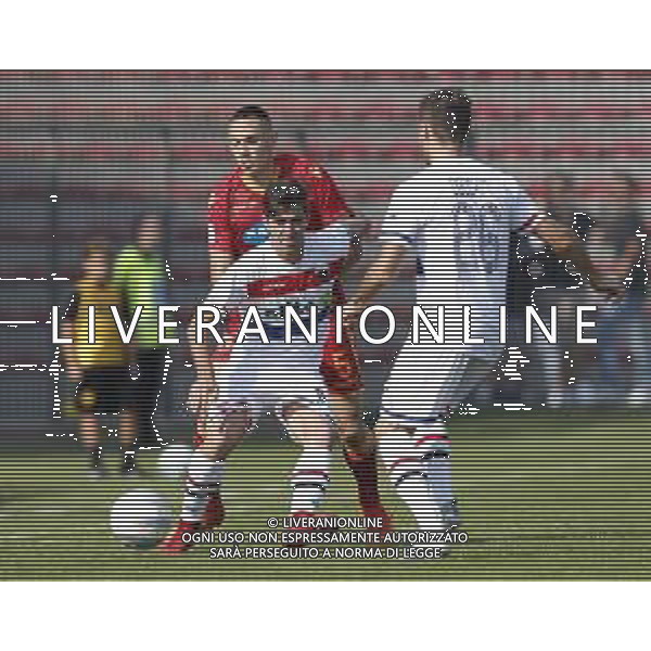 Ravenna - Sambenedettese campionato di calcio serie C girone B 14/10/2018 nella foto: Pellizzari Stefano e Bove Gabriele Cecchini Luca ©Claudio Zamagni/Agenzia Aldo Liverani / AGENZIA ALDO LIVERANI SAS
