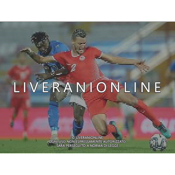 Amichevole Vicenza - 15.10.2018 Italia-Tunisia Nella Foto:moise kean - hnid nassim /Ph.Vitez-Ag. Aldo Liverani