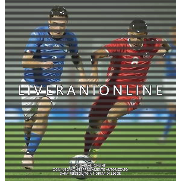 Amichevole Vicenza - 15.10.2018 Italia-Tunisia Nella Foto:davide calabria - ben m’cherek ayoub /Ph.Vitez-Ag. Aldo Liverani