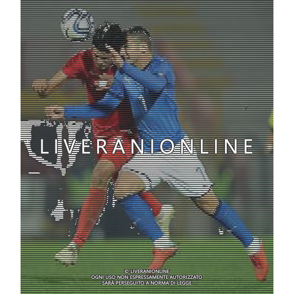 Amichevole Vicenza - 15.10.2018 Italia-Tunisia Nella Foto:federico bonazzoli - khmiri jasser /Ph.Vitez-Ag. Aldo Liverani