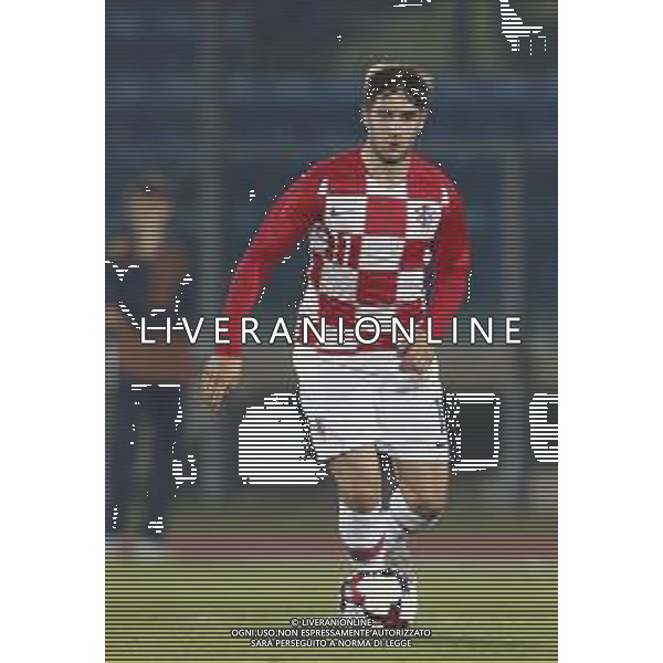 San Marino - Croazia Qualificazioni per gli Europei 2019 under 21 15/10/2018 nella foto: Luka Ivanusec (Croatia U21) ©Claudio Zamagni/Agenzia Aldo Liverani s.a.s. L.uka vanusec (Croatia U21) during 2019 UEFA European Under-21 Championship qualification group A between San Marino and Croatia at San Marino Olympic Stadium on October 15 2018 photo credit by Claudio Zamagni/Aldo Liverani Photo Agency