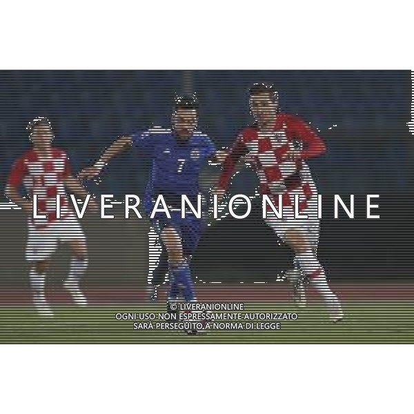 San Marino - Croazia Qualificazioni per gli Europei 2019 under 21 15/10/2018 nella foto: Zafferani (San Marino U21) M.Jakolis (Croatia U21) ©Claudio Zamagni/Agenzia Aldo Liverani s.a.s. Zafferani (San Marino U21) and M.Jakolis (Croatia U21) during 2019 UEFA European Under-21 Championship qualification group A between San Marino and Croatia at San Marino Olympic Stadium on October 15 2018 photo credit by Claudio Zamagni/Aldo Liverani Photo Agency