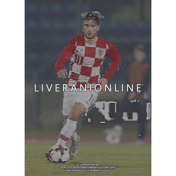 San Marino - Croazia Qualificazioni per gli Europei 2019 under 21 15/10/2018 nella foto: Luka Ivanusec (Croatia U21) ©Claudio Zamagni/Agenzia Aldo Liverani s.a.s. Luka Ivanusec (Croatia U21) during 2019 UEFA European Under-21 Championship qualification group A between San Marino and Croatia at San Marino Olympic Stadium on October 15 2018 photo credit by Claudio Zamagni/Aldo Liverani Photo Agency