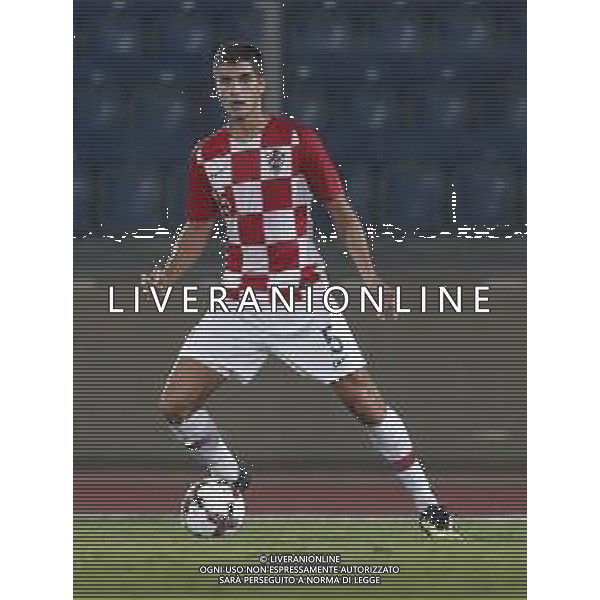 San Marino - Croazia Qualificazioni per gli Europei 2019 under 21 15/10/2018 nella foto: Petar Bosancic (Croatia U21) ©Claudio Zamagni/Agenzia Aldo Liverani s.a.s. Petar Bosancic (Croatia U21) during 2019 UEFA European Under-21 Championship qualification group A between San Marino and Croatia at San Marino Olympic Stadium on October 15 2018 photo credit by Claudio Zamagni/Aldo Liverani Photo Agency