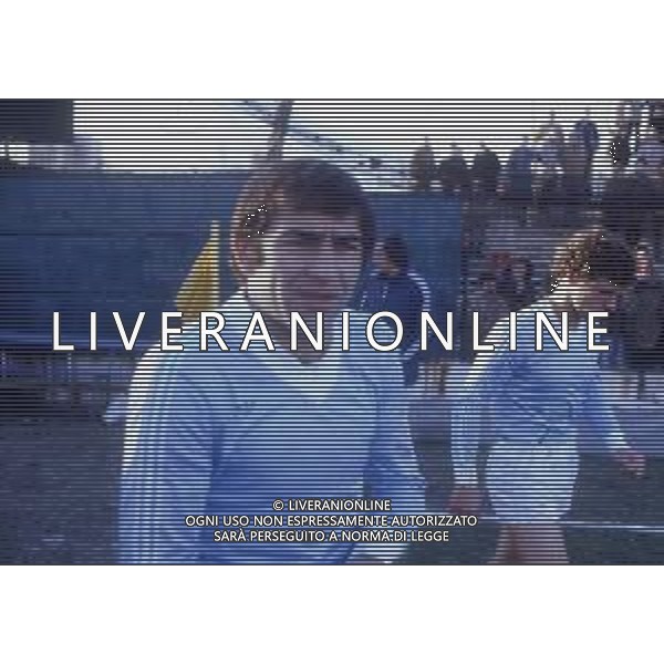 RETROSPETTIVA RENZO GARLASCHELLI CALCIATORE NELLA FOTO RENZO GARLASCHELLI CON LA MAGLIA DELLA LAZIO AG ALDO LIVERANI SAS
