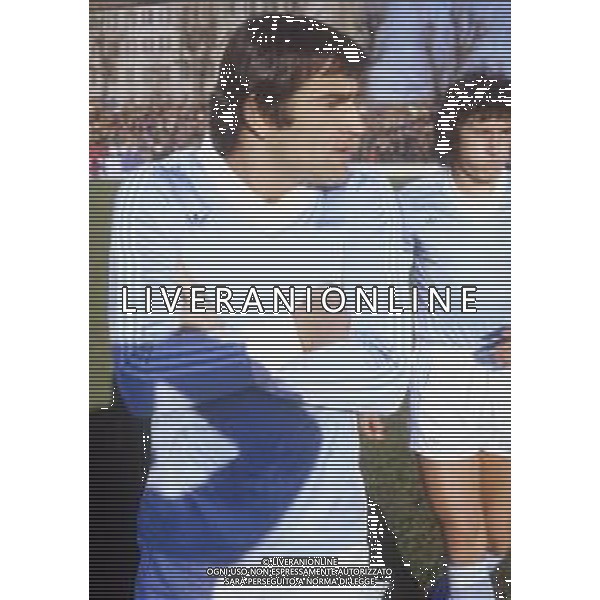 RETROSPETTIVA RENZO GARLASCHELLI CALCIATORE NELLA FOTO RENZO GARLASCHELLI CON LA MAGLIA DELLA LAZIO AG ALDO LIVERANI SAS