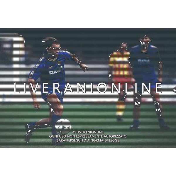 verona calcio 1989/90 nella foto:acerbis antonio elia ph.archivio agenzia aldo liverani