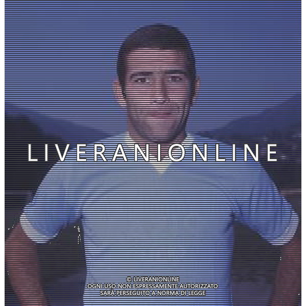 RETROSPETTIVA RENZO GARLASCHELLI CALCIATORE NELLA FOTO RENZO GARLASCHELLI CON LA MAGLIA DELLA LAZIO AG ALDO LIVERANI SAS
