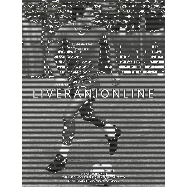 RETROSPETTIVA RENZO GARLASCHELLI CALCIATORE NELLA FOTO RENZO GARLASCHELLI CON LA MAGLIA DELLA LAZIO AG ALDO LIVERANI SAS