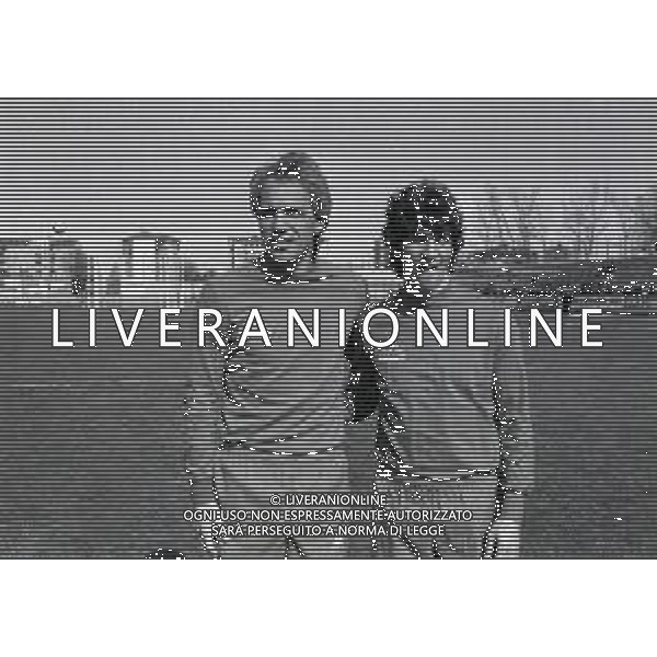 1983 ALLENAMENTO NAZIONALE ITALIANA NELLA FOTO ROBERTO BETTEGA CON PAOLO ROSSI AG ALDO LIVERANI SAS