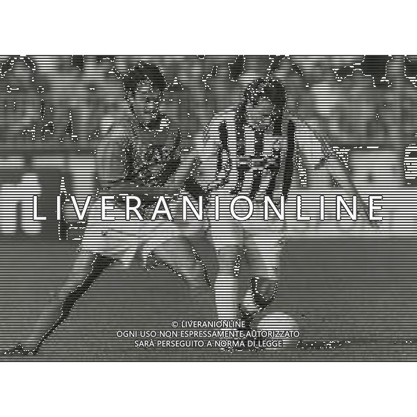 RETROSPETTIVA NESTOR SENSINI CALCIATORE NELLA FOTO NESTOR SENSINI CON LA MAGLIA DELL\'UDINESE AG ALDO LIVERANI SAS