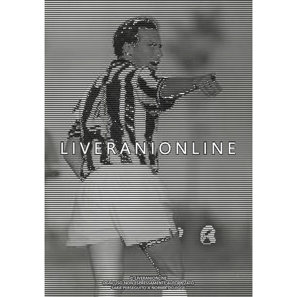 RETROSPETTIVA NESTOR SENSINI CALCIATORE NELLA FOTO NESTOR SENSINI CON LA MAGLIA DELL\'UDINESE AG ALDO LIVERANI SAS