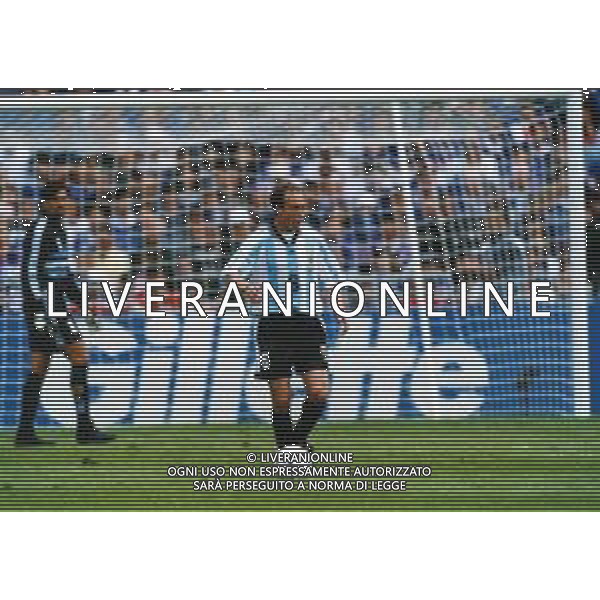 RETROSPETTIVA NESTOR SENSINI CALCIATORE NELLA FOTO NESTOR SENSINI CON LA MAGLIA DELLA NAZIONALE ARGENTINA AG ALDO LIVERANI SAS