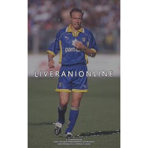 RETROSPETTIVA NESTOR SENSINI CALCIATORE NELLA FOTO NESTOR SENSINI CON LA MAGLIA DEL PARMA AG ALDO LIVERANI SAS
