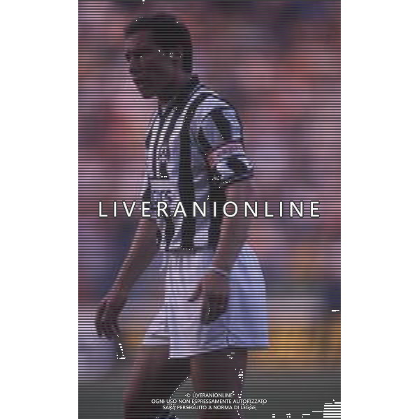 RETROSPETTIVA NESTOR SENSINI CALCIATORE NELLA FOTO NESTOR SENSINI CON LA MAGLIA DELL\'UDINESE AG ALDO LIVERANI SAS