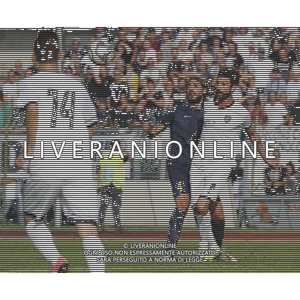 Santarcangelo - Cesena Campionato di calcio Serie D 20/10/2018 nella foto: Cascione Emmanuel(Santarcangelo Calcio 1926) Ricciardo Giovanni (Cesena fc) ©Claudio Zamagni/Agenzia Aldo Liverani