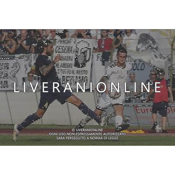 Santarcangelo - Cesena Campionato di calcio Serie D 20/10/2018 nella foto: Valeri Emanuele (Cesena fc) Cascione Emmanuel(Santarcangelo Calcio 1926) ©Claudio Zamagni/Agenzia Aldo Liverani