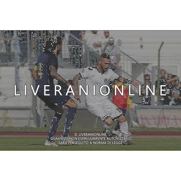 Santarcangelo - Cesena Campionato di calcio Serie D 20/10/2018 nella foto: Alessandro Danilo (Cesena fc) Cascione Emmanuel(Santarcangelo Calcio 1926) ©Claudio Zamagni/Agenzia Aldo Liverani