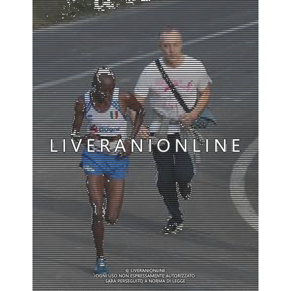 IMOLA 21 10 2018 50∞EDIZIONE DELLA GARA PODISTICA TRE MONTI NELLA FOTO VINCITORE KALALE ISHMAEL CHELANGA ©SANNA / AGENZIA ALDO LIVERANI SAS