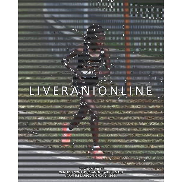 IMOLA 21 10 2018 50∞EDIZIONE DELLA GARA PODISTICA TRE MONTI NELLA FOTO VINCITRICE LAGAT IVYNE JERUTO FEMMINILE ©SANNA / AGENZIA ALDO LIVERANI SAS