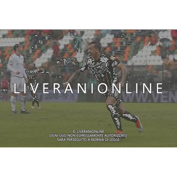 VENEZIA - HELLAS VERONA serie BKT 21/10/2018 nella foto: Esultanza dopo il gol di Di Mariano Francesco (venezia fc) ©Claudio Zamagni/Agenzia Aldo Liverani Di Mariano Francesco (venezia fc)celebrates after scoring a goal during Serie BKT match between Venezia and Hellas Verona at Pier Luigi Penzo Stadium on October 21, 2018 in Venezia, Italy. photo credit by Claudio Zamagni/Aldo Liverani Photo Agency / AGENZIA ALDO LIVERANI SAS