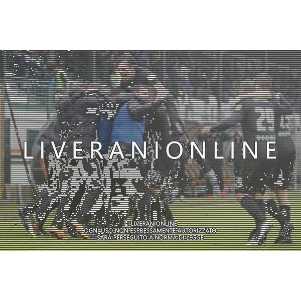 VENEZIA - HELLAS VERONA serie BKT 21/10/2018 nella foto: Esultanza Venezia ©Claudio Zamagni/Agenzia Aldo Liverani Venezia celebrates after scoring a goal during Serie BKT match between Venezia and Hellas Verona at Pier Luigi Penzo Stadium on October 21, 2018 in Venezia, Italy. photo credit by Claudio Zamagni/Aldo Liverani Photo Agency