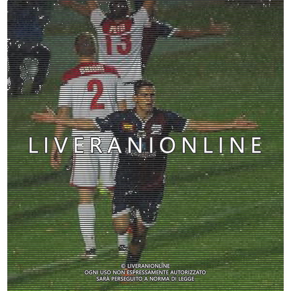 IMOLA 21 10 2018 IMOLESE CALCIO-RIMINI MOSTI NICOLA IMOLESE DOPO GOL FOTO GIANNI SANNA-AG ALDO LIVERANI SAS