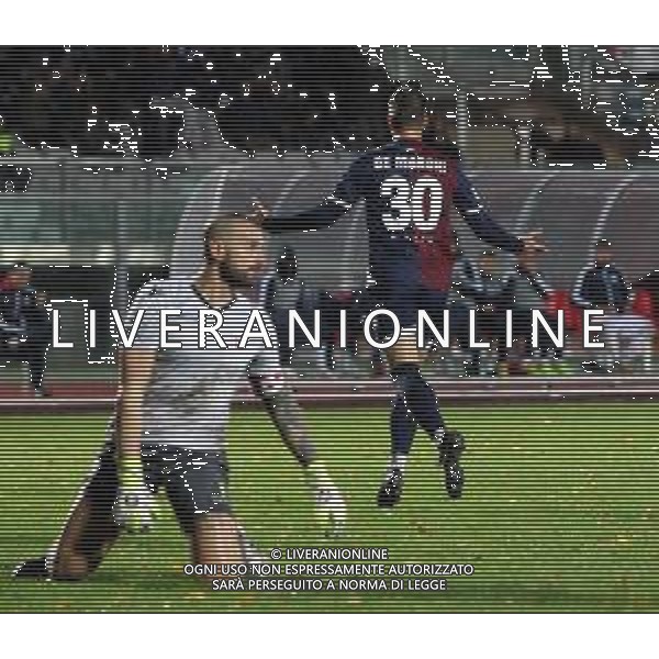 IMOLA 21 10 2018 IMOLESE CALCIO-RIMINI DISPERAZIONE DI SCOTTI FRANCESCO RIMINI CALCIO DOPO GOL DI DE MARCHI MICHAEL IMOLESE FOTO GIANNI SANNA-AG ALDO LIVERANI SAS