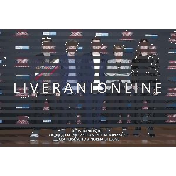 Photocall X Factor XII edizione 2018 Milano - 22.10.2018 Nella Foto: Mara Maionchi, Manuel Agnelli, Fedez, Lodo Guenzi, Alessandro Cattelan /Ph.Vitez-Ag. Aldo Liverani