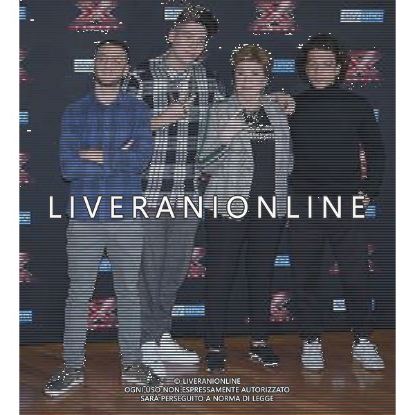 Photocall X Factor XII edizione 2018 Milano - 22.10.2018 Nella Foto: Mara Maionchi, Anastasio, Emanuele Bertelli, Leo Gassmann /Ph.Vitez-Ag. Aldo Liverani