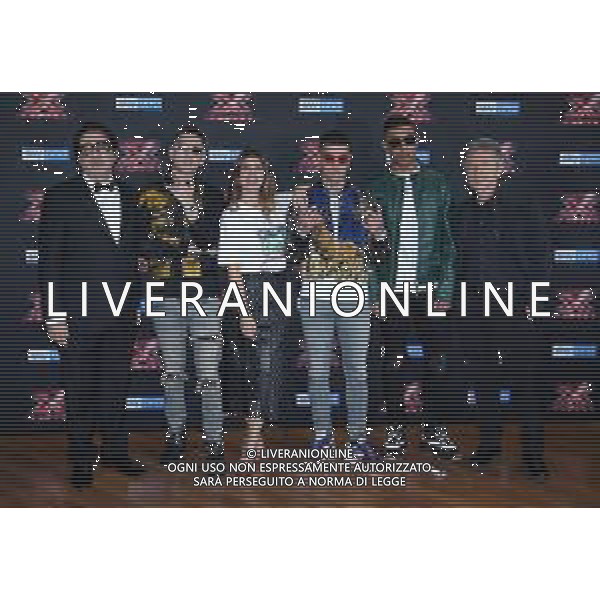 Photocall X Factor XII edizione 2018 Milano - 22.10.2018 Nella Foto: Enzo Ghinazzi Pupo, Elio, Dark Polo Gang, Daniela Collu /Ph.Vitez-Ag. Aldo Liverani