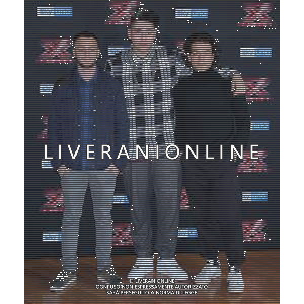 Photocall X Factor XII edizione 2018 Milano - 22.10.2018 Nella Foto: Anastasio, Emanuele Bertelli, Leo Gassmann /Ph.Vitez-Ag. Aldo Liverani