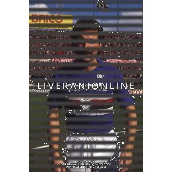 RETROSPETTIVA GRAEME SOUNESS CALCIATORE E ALLENATORE NELLA FOTO GRAEME SOUNESSS CON LA MAGLIA DELLA SAMPDORIA AG ALDO LIVERANI SAS