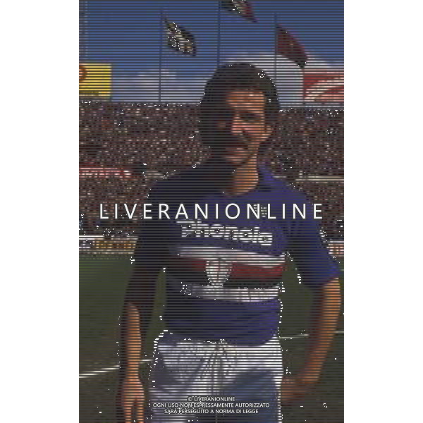 RETROSPETTIVA GRAEME SOUNESS CALCIATORE E ALLENATORE NELLA FOTO GRAEME SOUNESS CON LA MAGLIA DELLA SAMPDORIA AG ALDO LIVERANI SAS