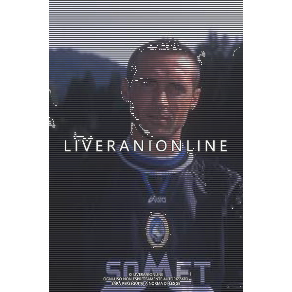 RETROSPETTIVA ALBERTO FONTANA CALCIATORE NELLA FOTO ALBERTO FONTANA CON LA MAGLIA DELL\'ATALANTA AG ALDO LIVERANI SAS