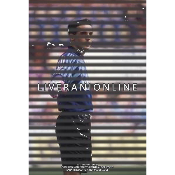 RETROSPETTIVA ALBERTO FONTANA CALCIATORE NELLA FOTO ALBERTO FONTANA CON LA MAGLIA DEL BARI CALCIO AG ALDO LIVERANI SAS