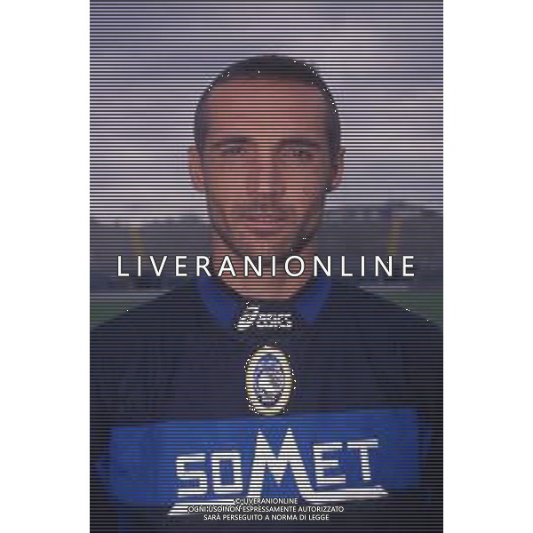 RETROSPETTIVA ALBERTO FONTANA CALCIATORE NELLA FOTO ALBERTO FONTANA CON LA MAGLIA DELL\'ATALANTA AG ALDO LIVERANI SAS