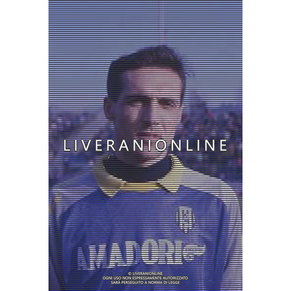 RETROSPETTIVA ALBERTO FONTANA CALCIATORE NELLA FOTO ALBERTO FONTANA CON LA MAGLIA DEL CESENA AG ALDO LIVERANI SAS