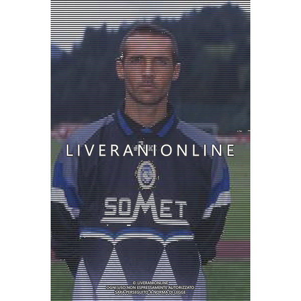 RETROSPETTIVA ALBERTO FONTANA CALCIATORE NELLA FOTO ALBERTO FONTANA CON LA MAGLIA DELL\'ATALANTA AG ALDO LIVERANI SAS