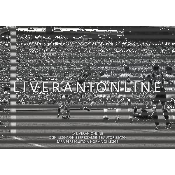 08-09-1985 MILANO-CAMPIONATO DI CALCIO SERIE A INTER PISA 3-1 NELLA FOTO KARL HEINZ RUMMENIGGE AG ALDO LIVERANI SAS