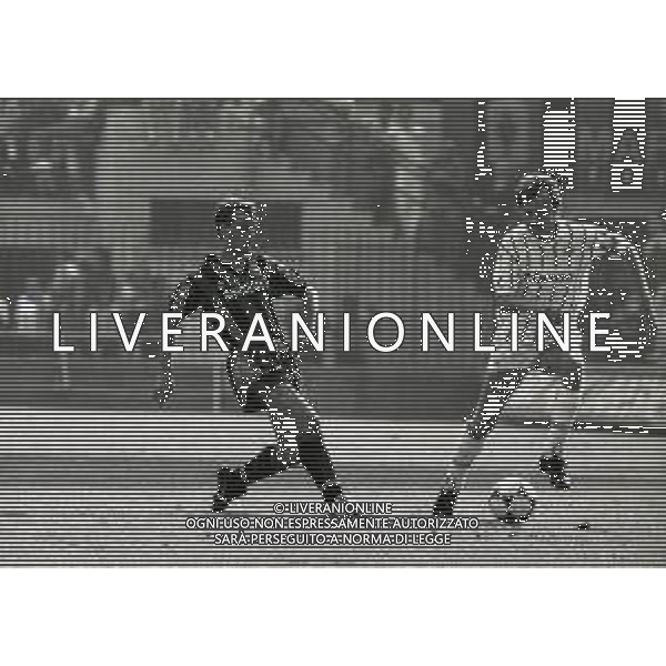 08-09-1985 MILANO-CAMPIONATO DI CALCIO SERIE A INTER PISA 3-1 NELLA FOTO KLAUS BERGGREEN AG ALDO LIVERANI SAS