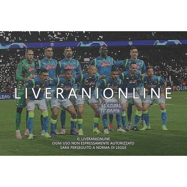 PSG Paris Saint Germain - NAPOLI CHAMPIONS LEAGUE 24.10.2018 NELLA FOTO FORMAZIONE SQUADRA NAPOLI ©MOSCA/ AGENZIA ALDO LIVERANI SAS