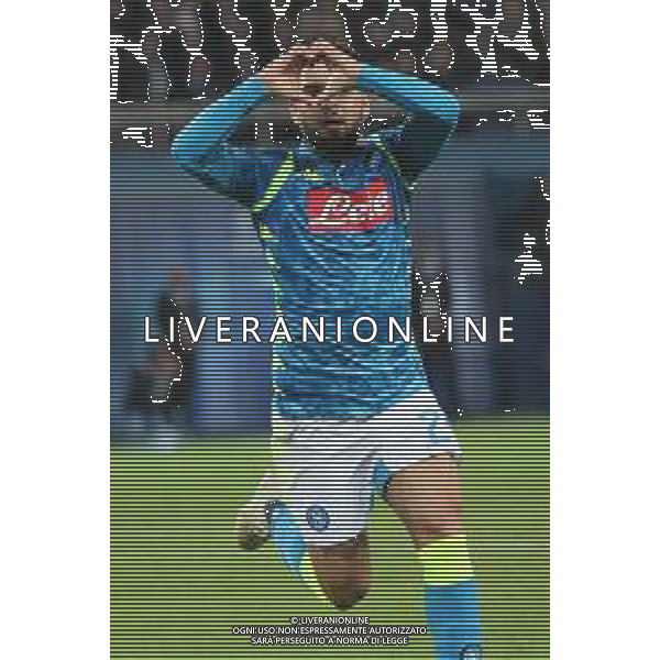 PSG Paris Saint Germain - NAPOLI CHAMPIONS LEAGUE 24.10.2018 NELLA FOTO ESULTANZA DOPO IL GOL DI LORENZO INSIGNE ©MOSCA/ AGENZIA ALDO LIVERANI SAS