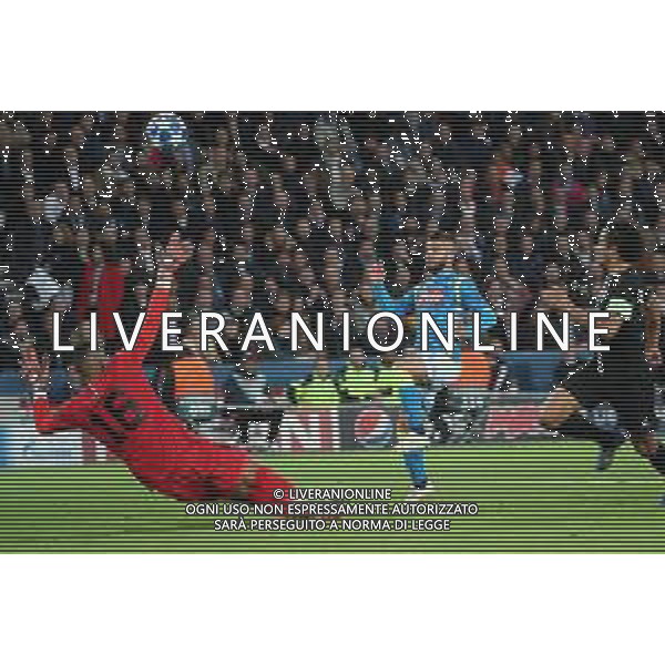 PSG Paris Saint Germain - NAPOLI CHAMPIONS LEAGUE 24.10.2018 NELLA FOTO IL GOL DI LORENZO INSIGNE ©MOSCA/ AGENZIA ALDO LIVERANI SAS